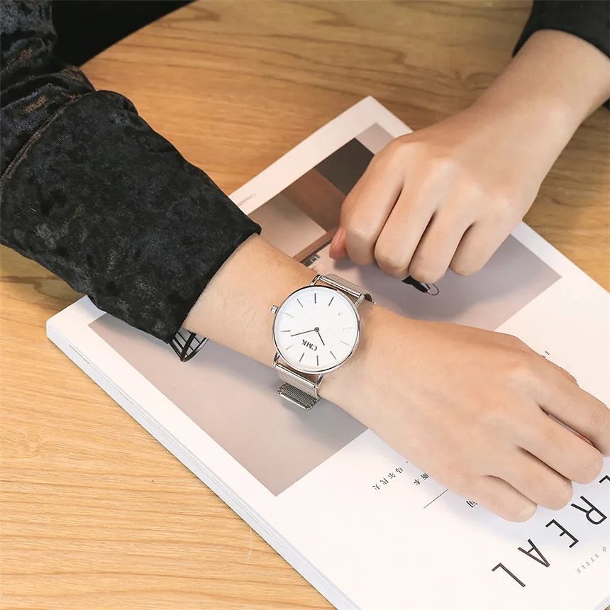 Женские кварцевые часы CMK повседневные аналоговые наручные часы-браслет из