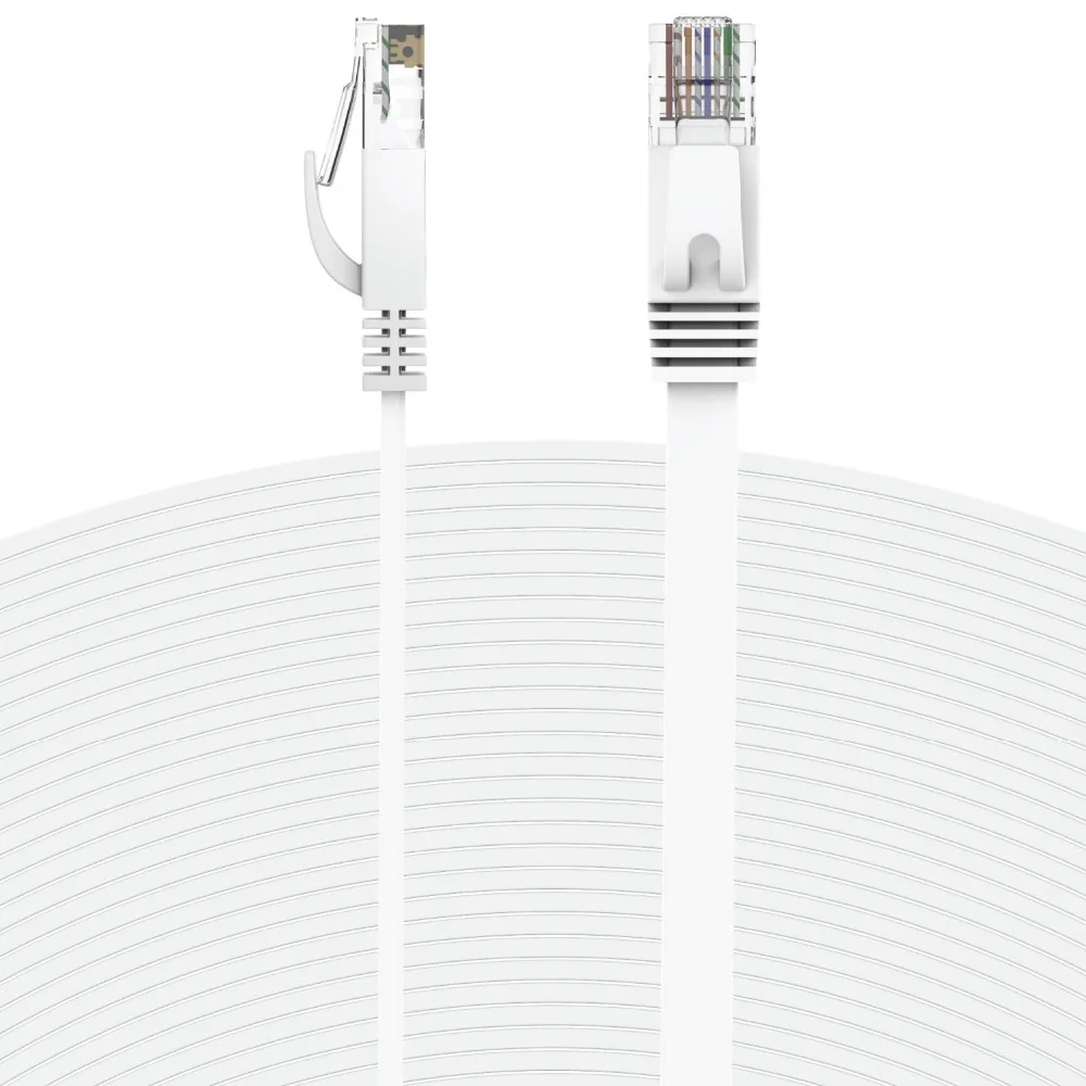 Плоский Ethernet-Кабель 20 м 30 RJ45 lan-кабель cat6 плоский 1000 Мбит/с сетевой кабель CAT 6 Ethernet
