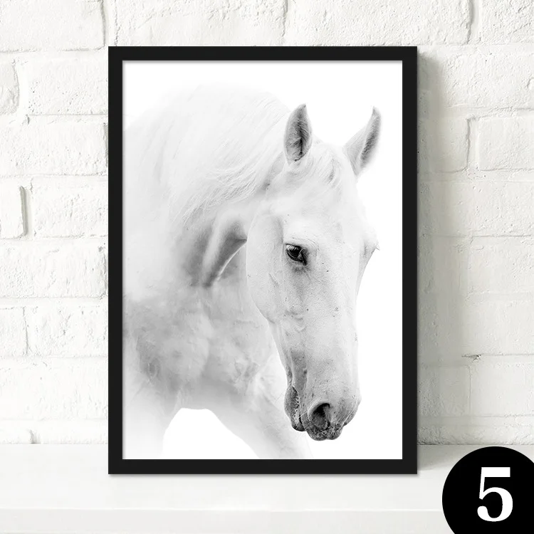 Современная Европейская картина маслом лошадь на холсте Настенная настенные