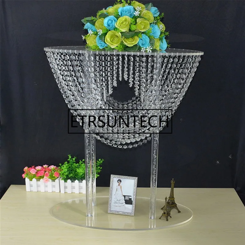 

68cm tall acrylic crystal wedding road lead wedding centerpiece event party decoration Pillar candlestick Flower Vases 10pcs/lot
