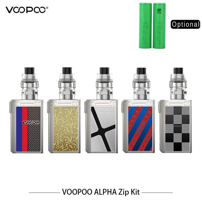 Оригинальный набор VOOPOO ALPHA Zip 180 Вт коробка на молнии мод Vape 4 мл Maat Танк с MT M2 M1