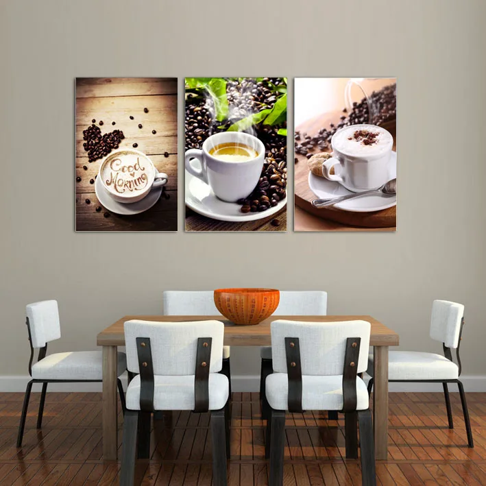 HD печати 3 шт. Кофе холст картины Современный Home Decor Wall Art Аватар для гостиной Декор