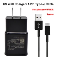 fast charger original adaptive for samsung s8 s9 plus quick travel wall adapter charge with 1 2m type c cable 9v1 67a charging