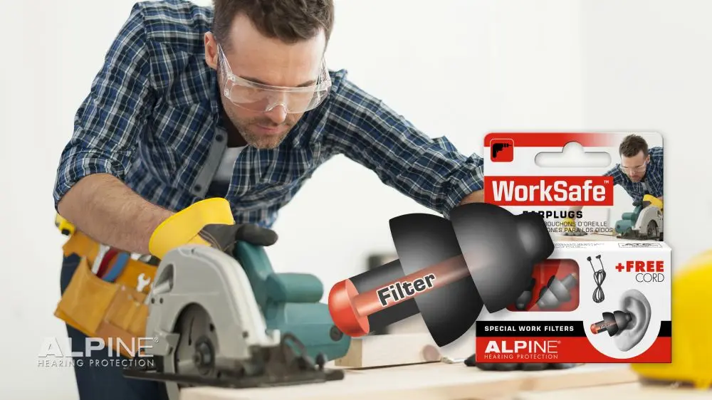Alpine Worksafe рабочие затычки для ушей защита наушников против шума удобные затычки для ушей