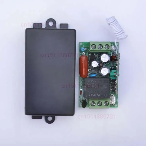 Система беспроводного управления питанием световых приборов с пультом ДУ AC220V Mini Size Radio Remote Control Lighting Power ON OFF Switch System Learning Code Momentary Toggle Latched 315/433MHZ.