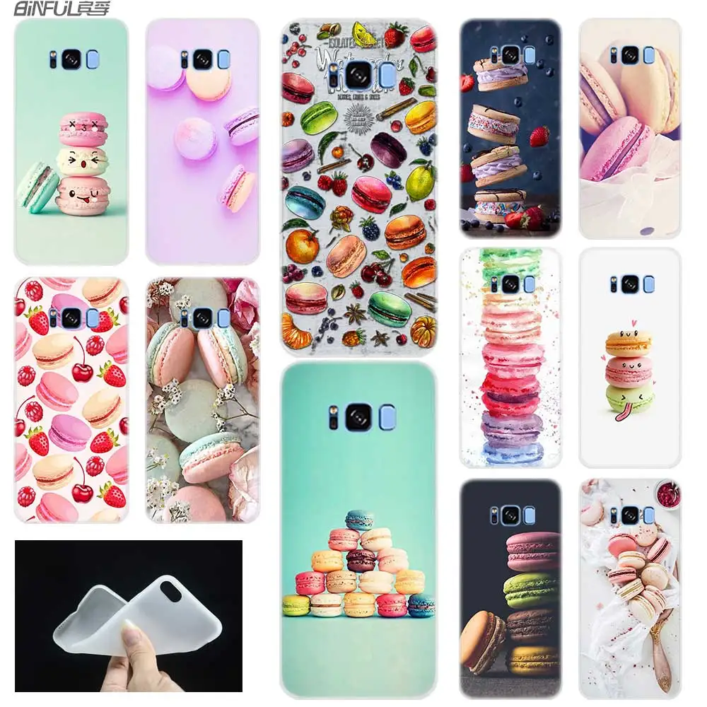 Мягкий силиконовый чехол для Samsung S30 S20 S11 S10 S9 S8 Plus lite 11e 10e Uitra S7Edge Macarons Торт|Бамперы|
