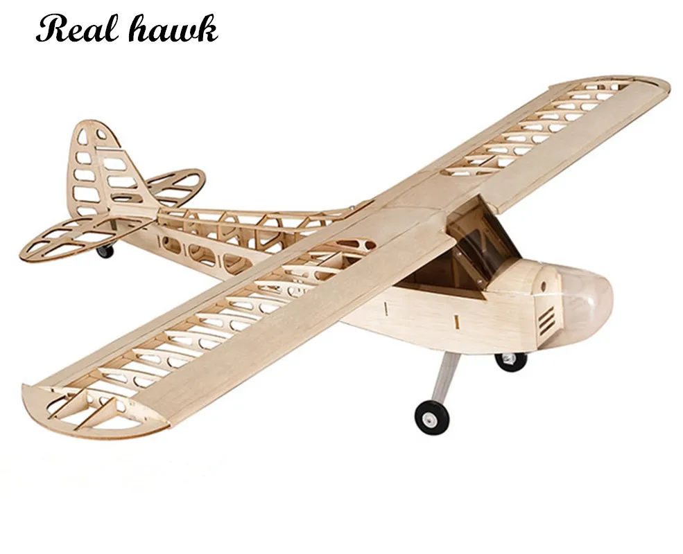 RC самолет лазерная резка Balsa деревянный комплект самолетиков Новый j3 piper cub рамка