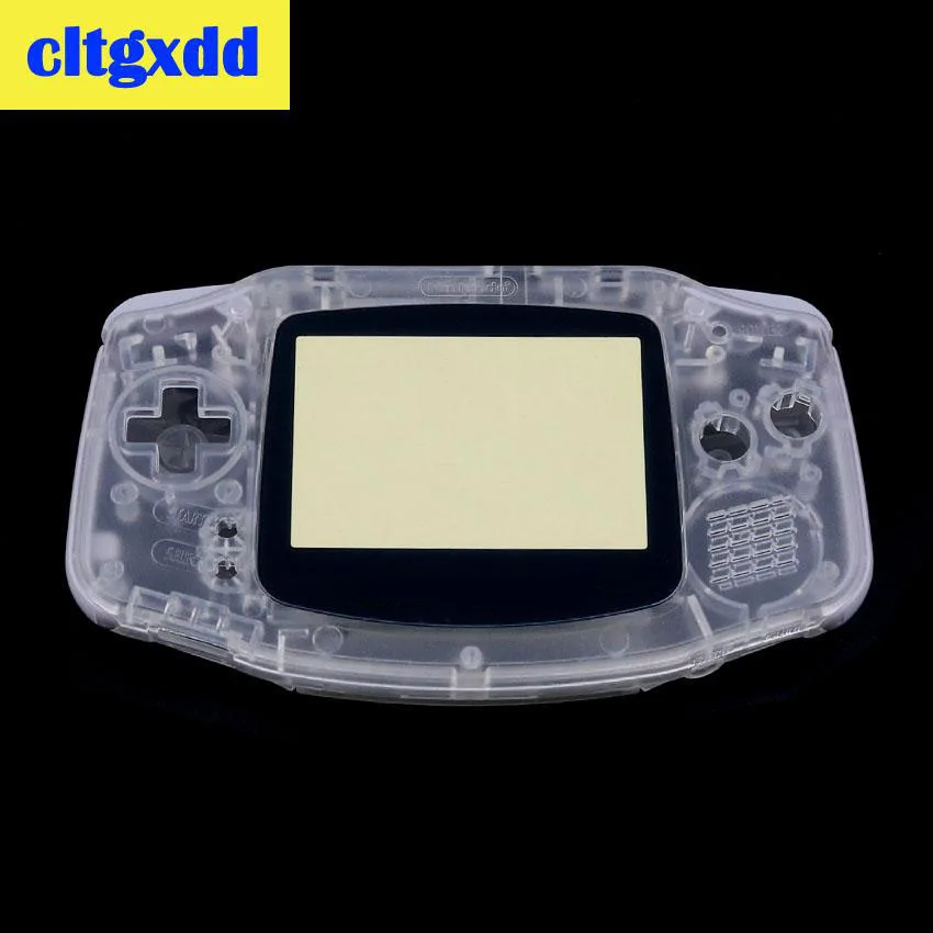 Clear Cltgxdd полный запасной Корпус Корпуса для nintendo Game Boy GBA прозрачный синий корпус игровой консоли - Цвет: Clear