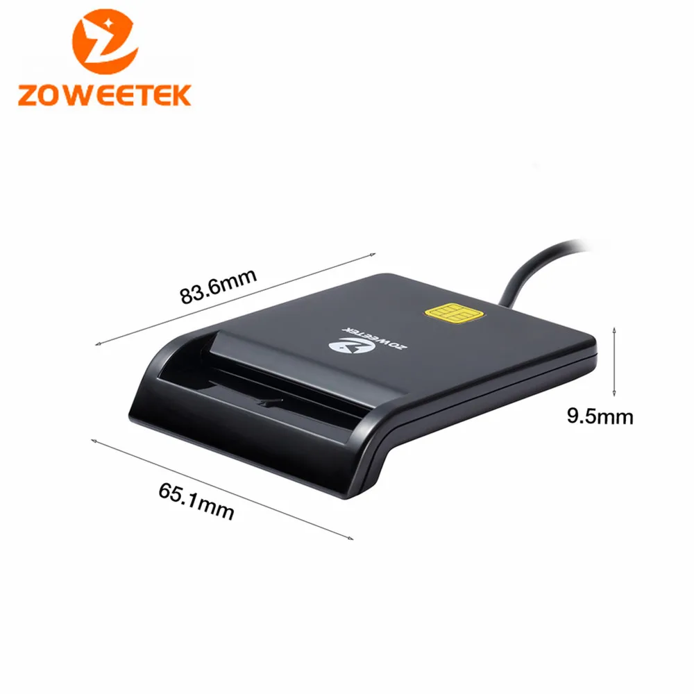 Zoweetek 12026 1 EMV USB считыватель смарт карт Писатель DOD военный общий доступ CAC для