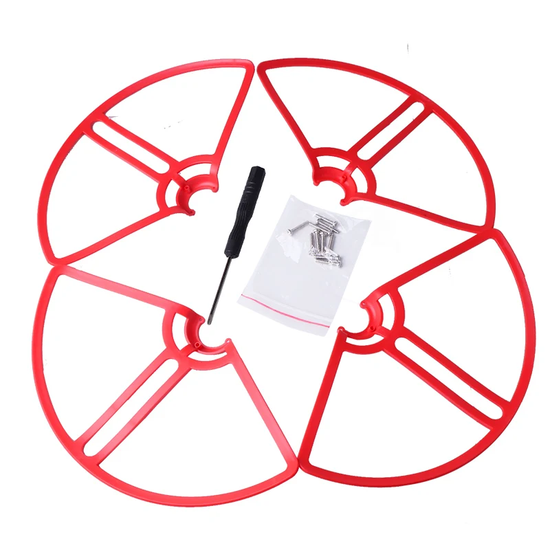 4pcs Red Prop Guard for Mi Drone Propeller Protective Cover Bumper Blade Protector Ring For Xiaomi 4K/1080P | Электроника