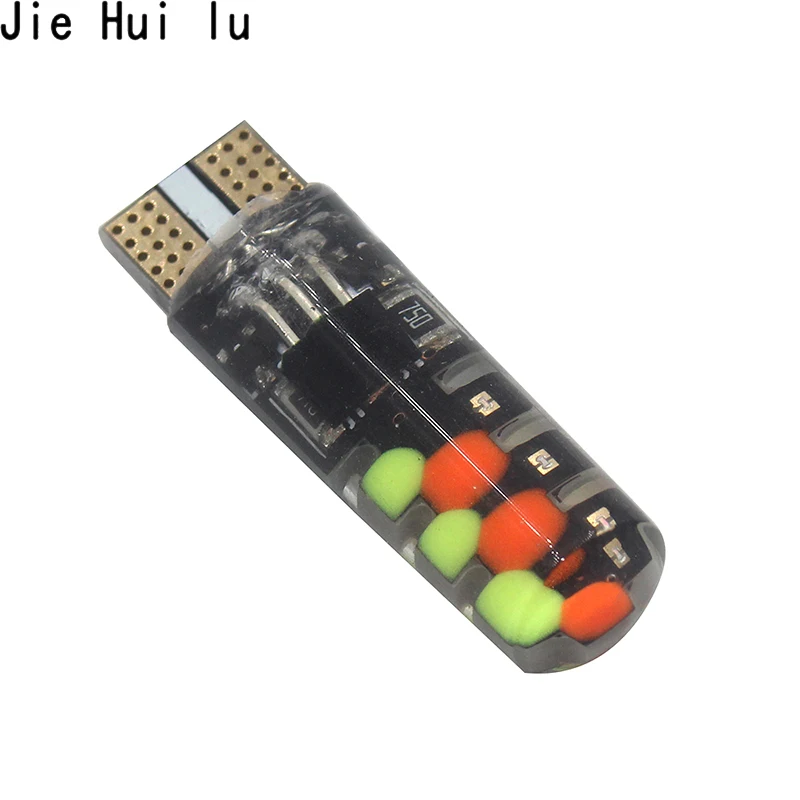 Новый универсальный автомобильный светодиод W5W T10 RGB COB 12SMD габаритные огни s