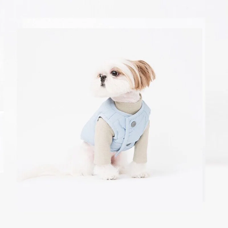 Собака хлопчатобумажный жилет 2017 на осень зиму нового питомца хлопок мягкий