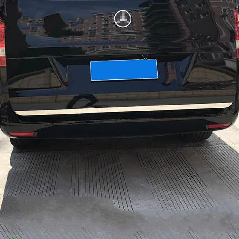 

1 шт., крышка багажника из нержавеющей стали для Mercedes Benz Vito 2017