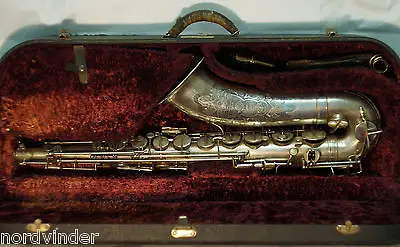 H. Selmer британский агент | посеребренный винтажный тенор саксофон 1924 игра Спорт и