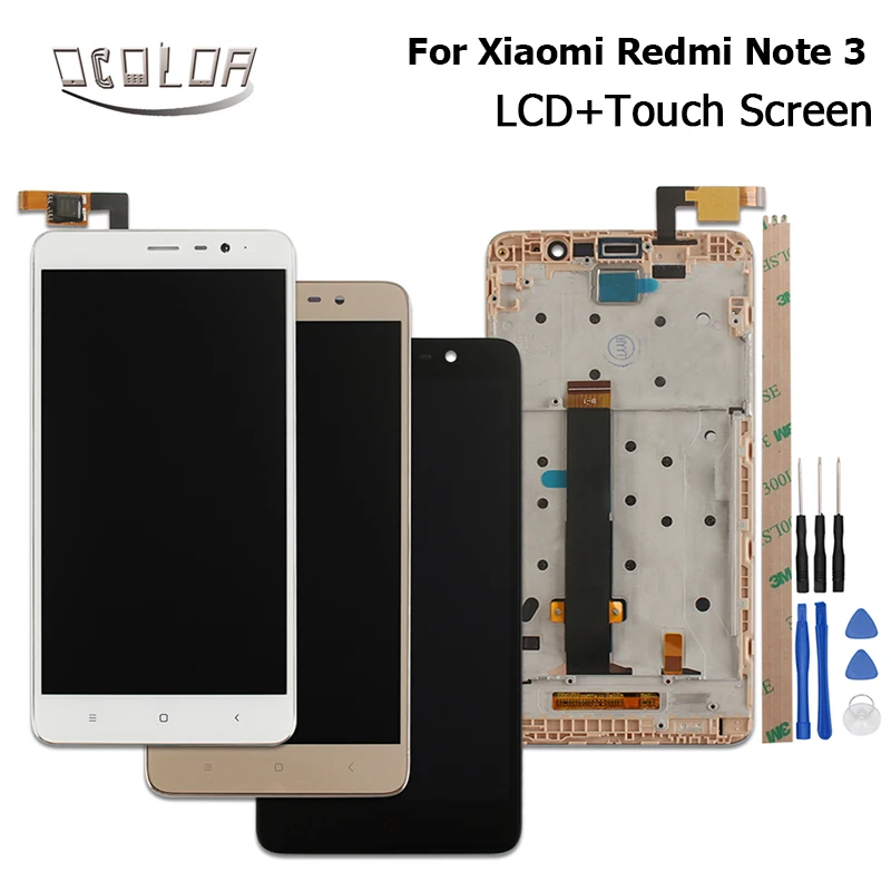 Ocolor5.5inch для Xiaomi Redmi Note 3 ЖК дисплей + сенсорный экран с рамкой дигитайзер сборка и