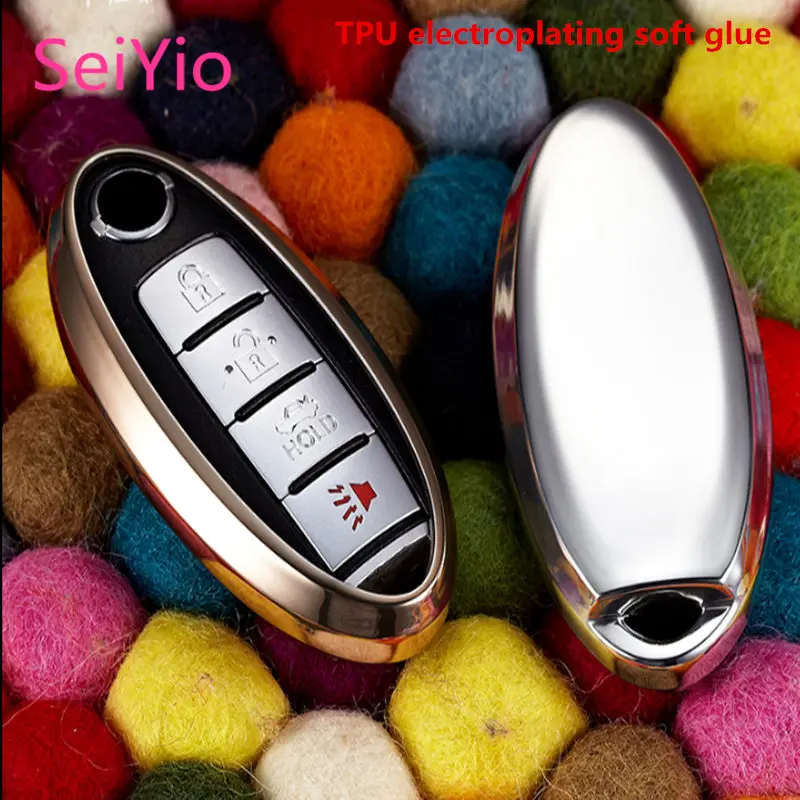 

SeiYio Car key ring cover case for Infiniti Q50Q50LQX50Q70QX60QX70GTR fashion car cover for Infiniti key
