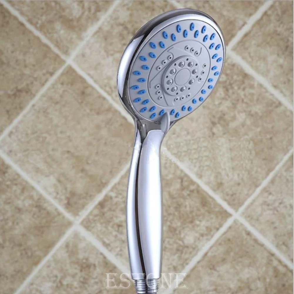 

New Chrome Anti-limescale Home Bathroom Universal 5 Mode Function Shower Head