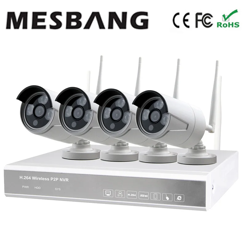 

Mesbang 960P 4ch wifi IP kamepa system kits set with 1TB HDD by Fedex DHL free shipping