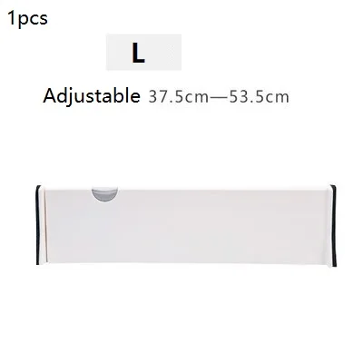 L 1pcs 4 шт. Телескопический органайзер для хранения ящиков перегородки бытовые креативные ABS DIY для шкафа для хранения носков разделитель разделительная пластина - Цвет: L 1pcs