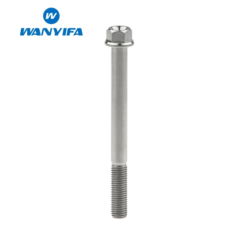Wanyifa M6x10 15 20 25 30 35, 40 45 50 55 60 65 мм Ювелирные наборы с маленьким Фланец Головкой Винт С Титановым болтом для велосипедного тормоза велосипеда часть Титан