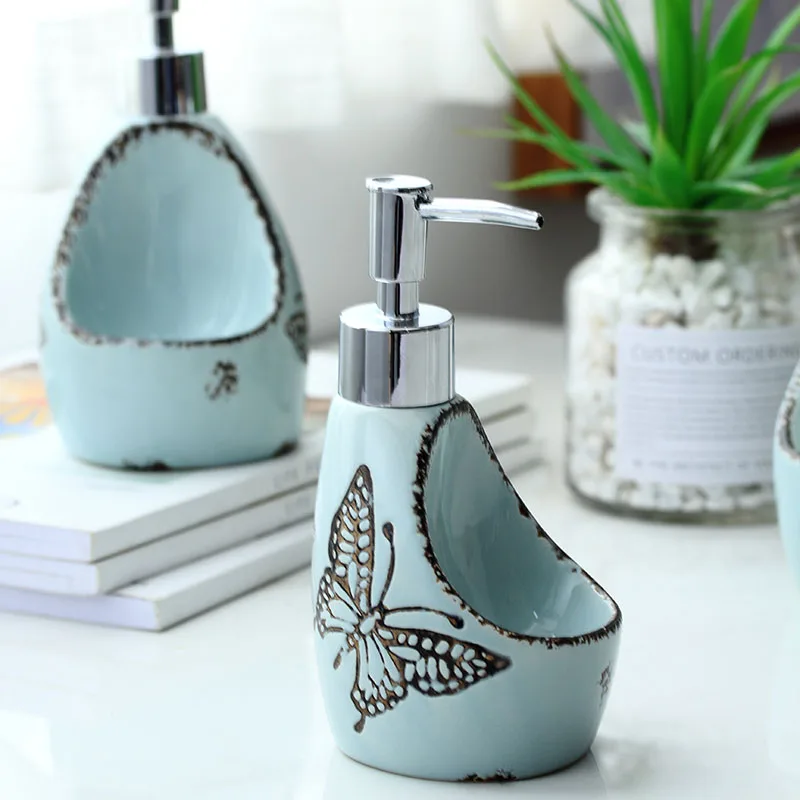 Керамический диспенсер для жидкого мыла двойного назначения бутылка лосьона