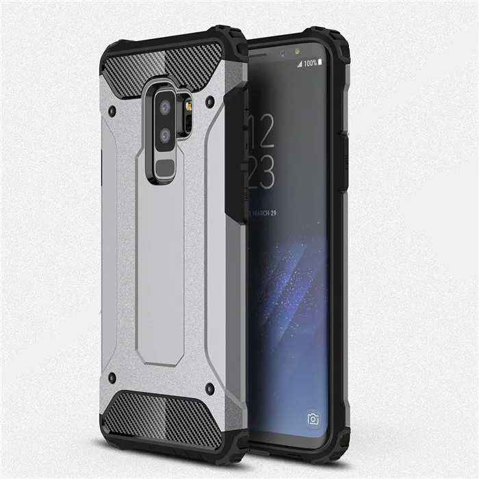 Гибридный Жесткий ПК Мягкий ТПУ силиконовый чехол для Samsung Galaxy S7 S6 Edge Plus S8 S9 A6 A8 2018