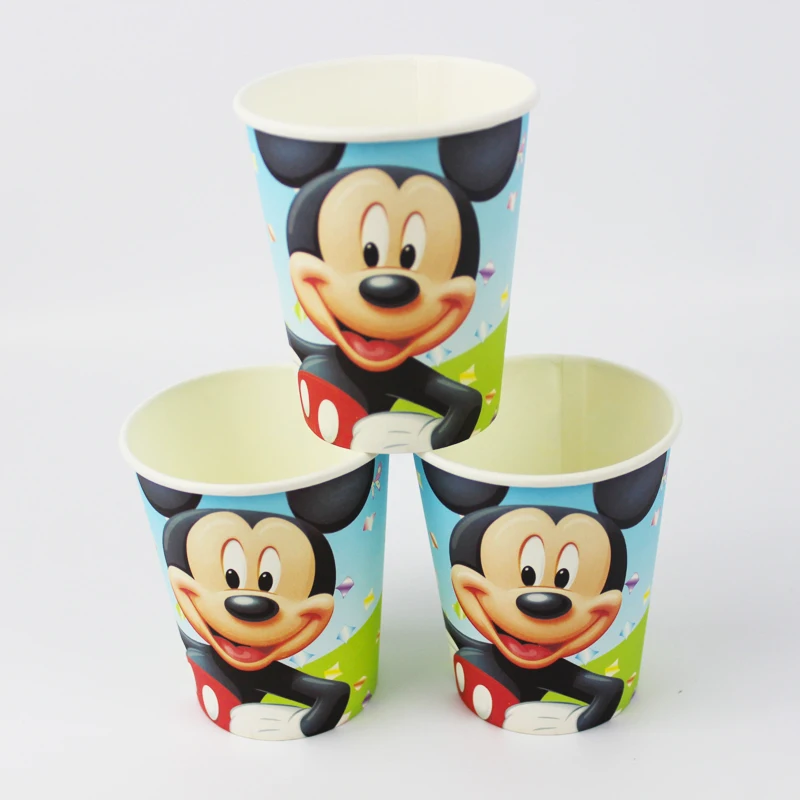 Микки Маус тема День Рождения украшения Дети Evnent вечерние для вечеринки 12