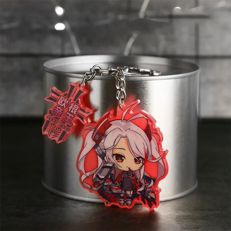 Prinz Eugen Япония Аниме Azur Лейн предприятие знаменитый косплей мультфильм двойная акриловая сторона брелок телефон амулет подвесной брелок Рождественский подарок - Цвет: Prinz Eugen