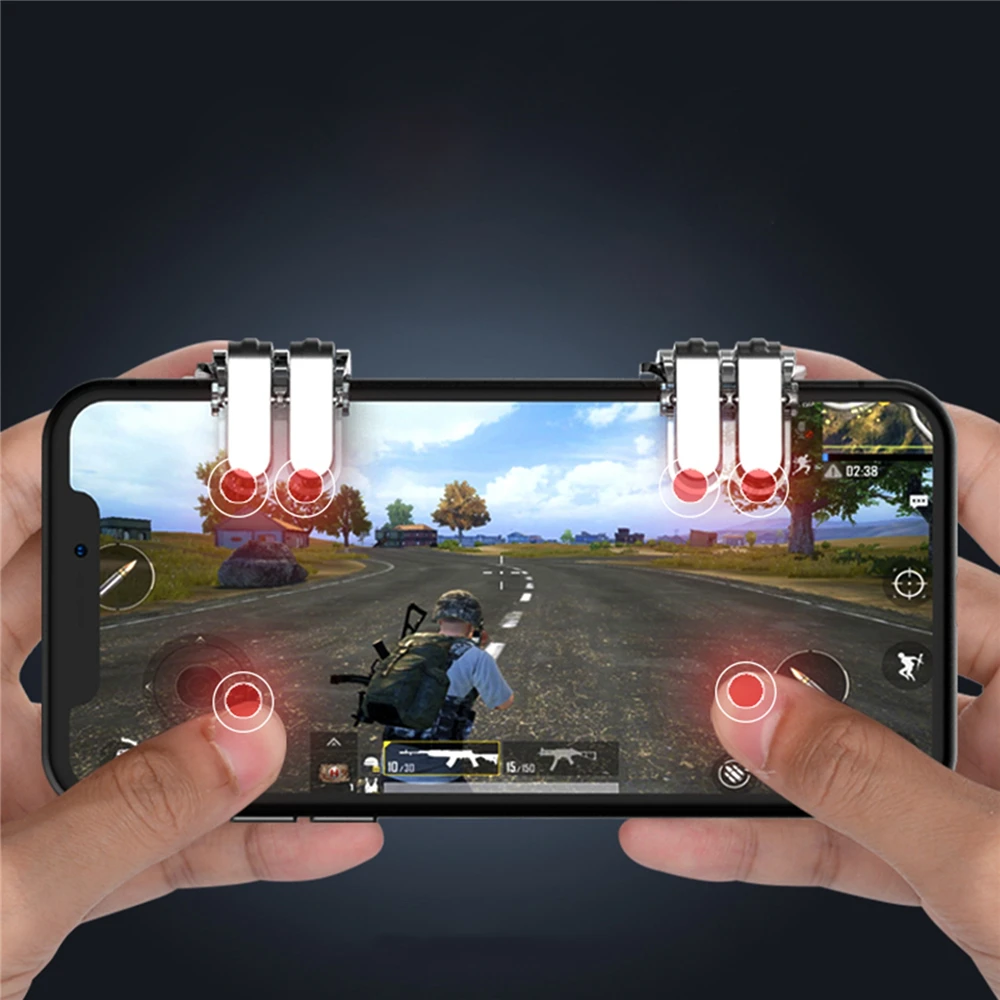 1 пара W6 новая концепция шестипальцевая связь PUBG телефон игровой триггер L1 R1 шутер контроллер мобильная игра огонь Кнопка цель ключ