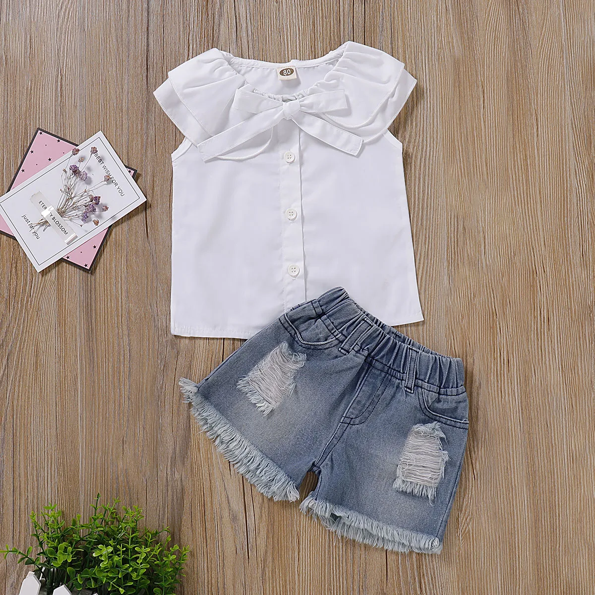 Великобритания 2 предмета одежда для маленьких девочек белый топ без рукавов с