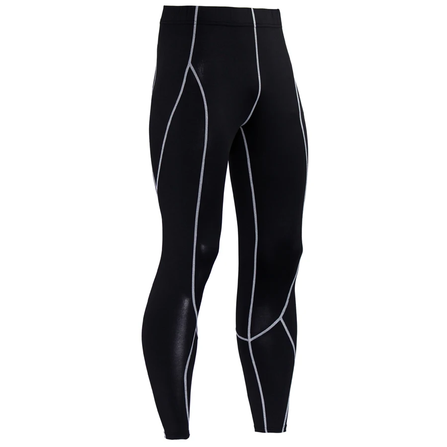 

2017 New Men Compression Pants Bodybuilding Joggers Fitness Quick Dry Skinny Leggings Mens Pure Color Workout Tights Trousers