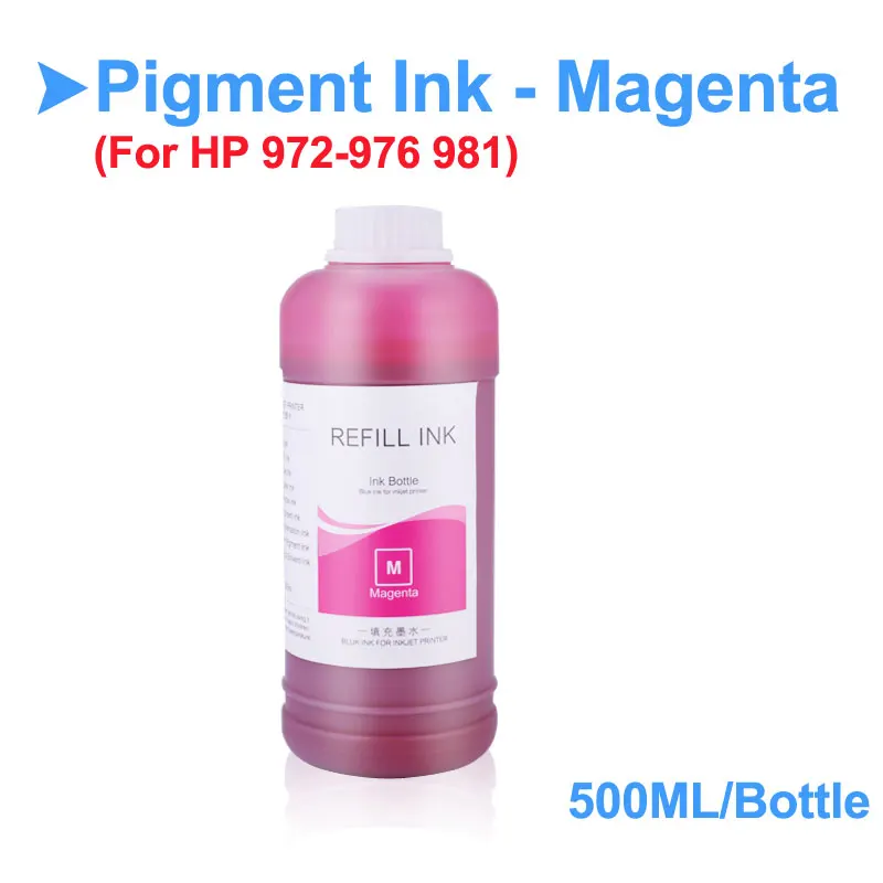 4x500 мл пигментные чернила для hp Pagewide 352dw 377dw 452dn 477dn 552dw 577dw принтер чернила для hp 972 973 974 975 976 981 пигментные чернила