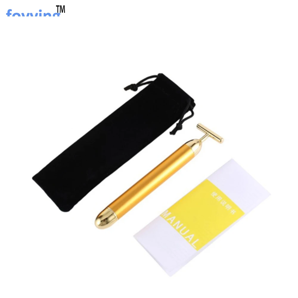 Ролик foyying для похудения и лица 24k золотого цвета|Устройство ухода за кожей лица| |