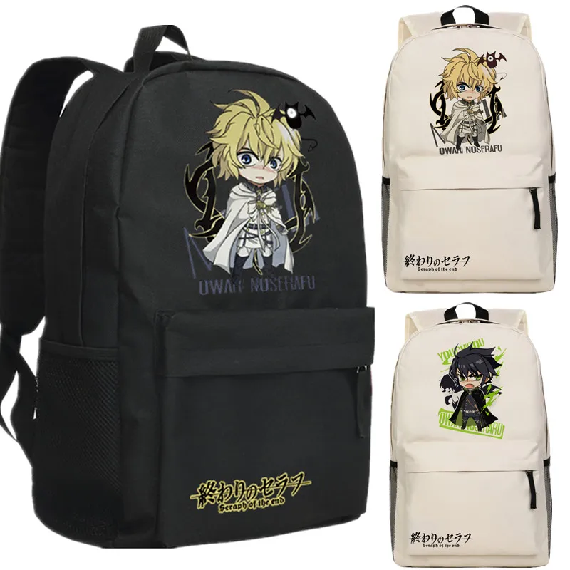 

Рюкзак с принтом аниме Seraph of the end, сумка для школьников и учебников, для мальчиков и девочек, дорожная сумка для компьютера, подарок на Рождество