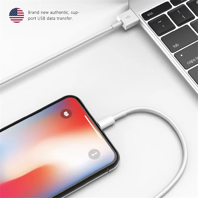 Оригинальный USB кабель 1 м 2 3 5 для iPhone 6 6S 7 8 Plus X XR XS Max 11 12 Pro быстрой зарядки и