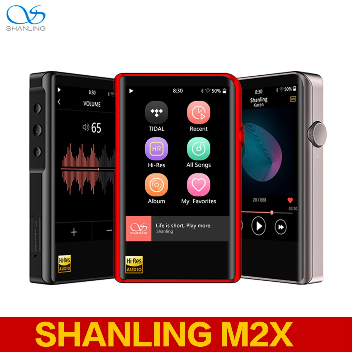 SHANLING M2X AK4490EN DSD256 HzWiFi Hi-Res MP3-плеер Bluetooth без потерь Hifi музыкальный плеер DAC Flac WAV |
