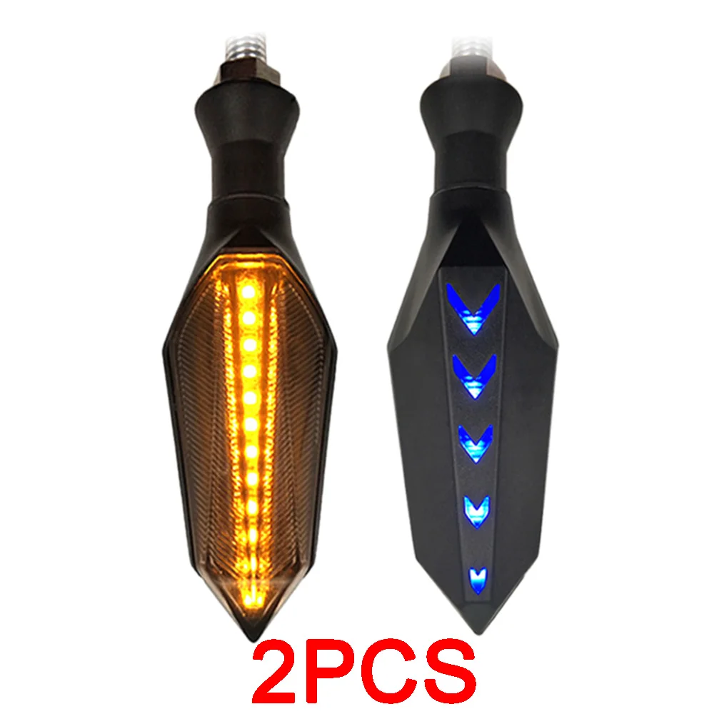 2PCS 12 В светодиодный мотоциклетный сигнал поворота, тормозной фонарь, индикаторный светильник, мигалка для yamaha fz16 majesty400 mt03 mt09 mt07 mt10 YZF R6 - Цвет: 2PCS