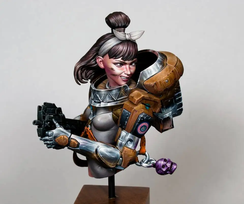 Разобранный Неокрашенный бюст 1/10 модельная фигурка из смолы Kit // BUST397|Наборы для