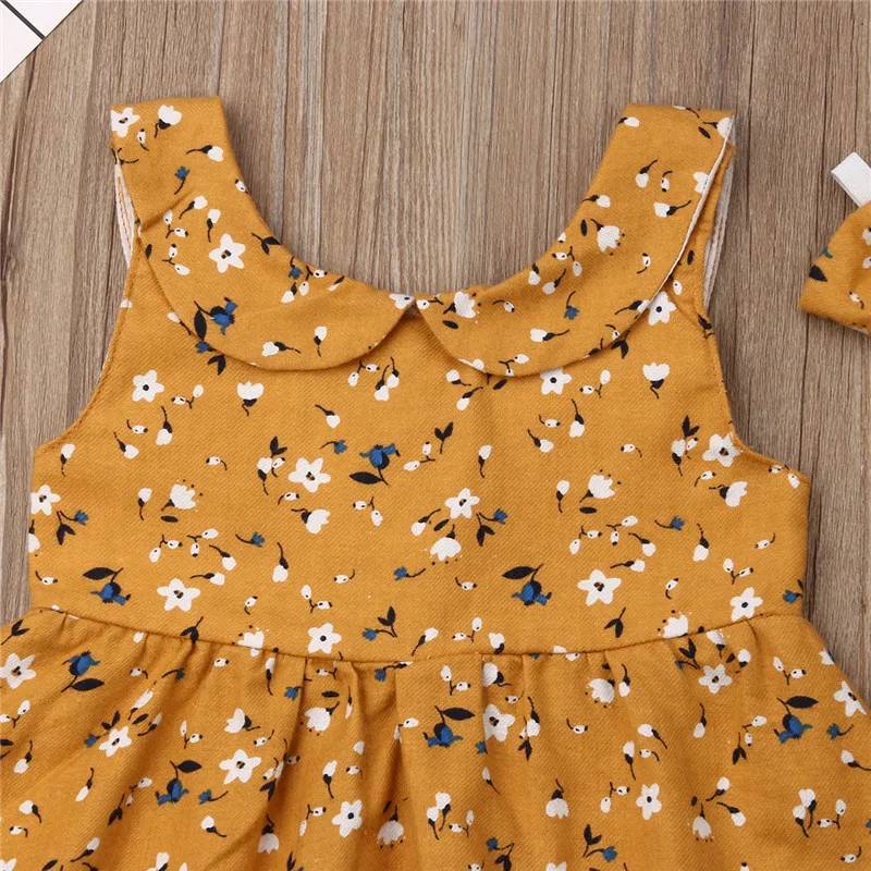 Детские комплекты одежды для маленьких девочек милые топы без рукавов с