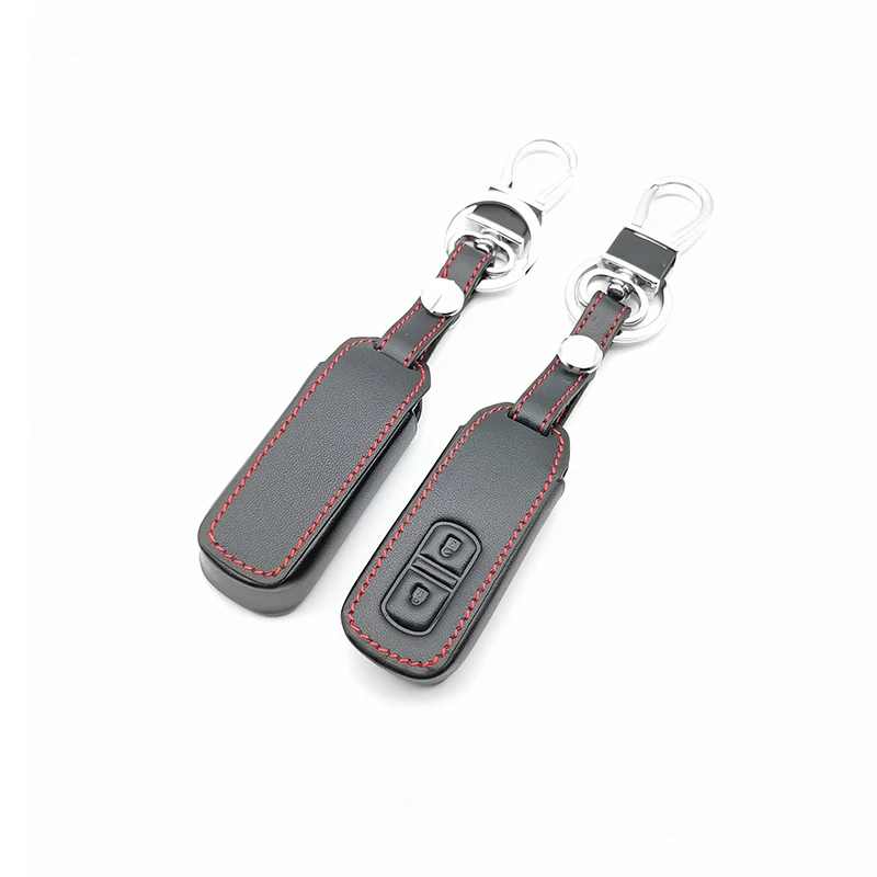 2 buttons leather remote key case Motorcycle Key cover For Honda n-one N-BOX N wagon Plus 2018 New Keypad keys accessories | Автомобили и
