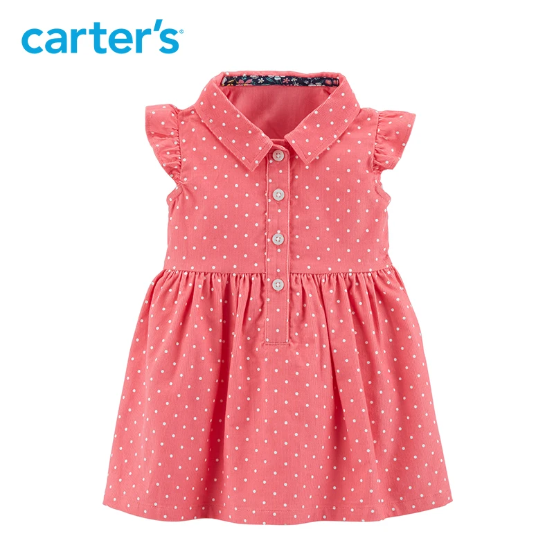 2pcs polka dot kitty face with 3D ears Dress Cardigan Set Carter's baby girl fall winter clothing 127H296 | Мать и ребенок
