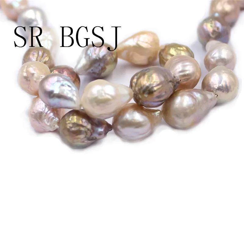 Free Shipping 10 12mm Elegant Reborn Edsion Natural Mixed Gold Color Tear Drop Pearl Wedding Jelwey DIY Beads Strand 15&quot|Бусины| |