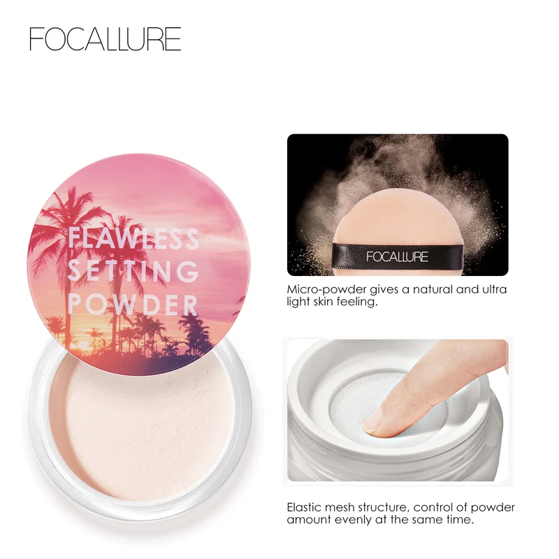 FOCALLURE Brighten Face Makeup Loose Powder Lasting Oil-control Matte Full Professional Cosmetics |