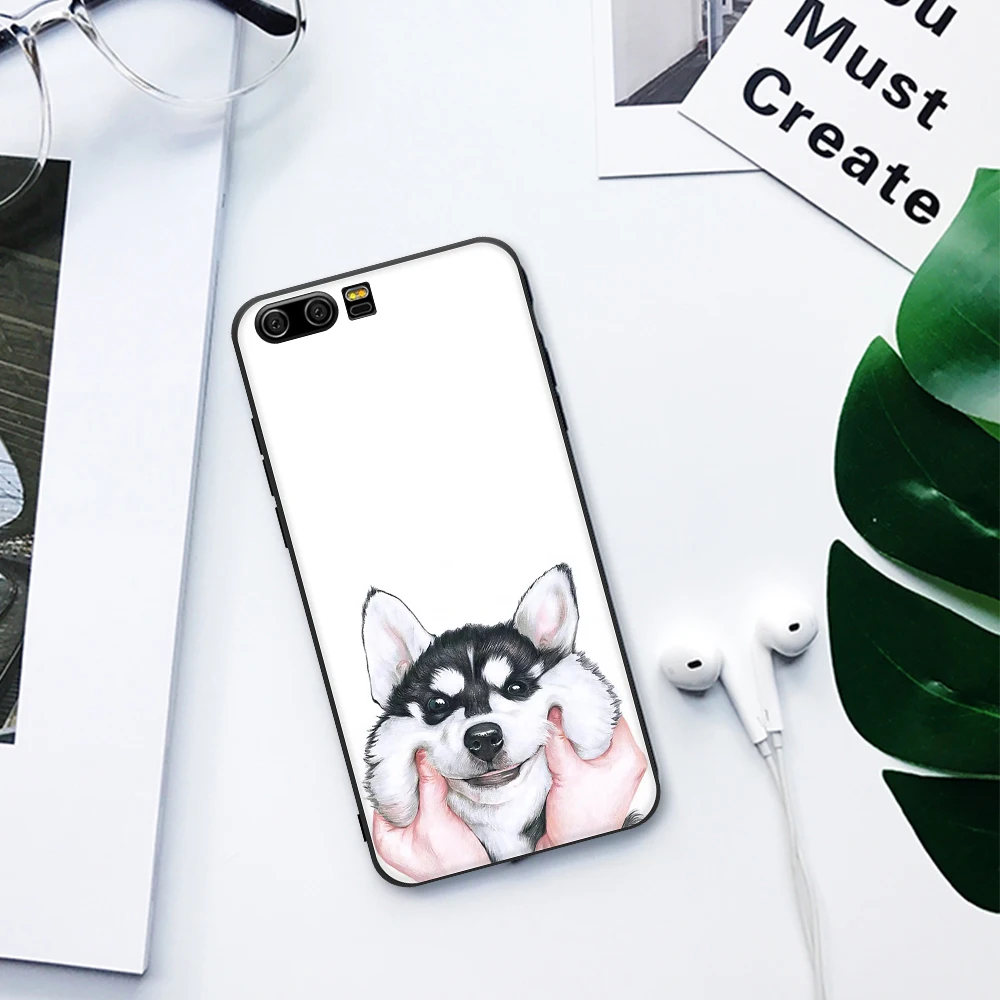 Чехол с милыми животными для Huawei Mate 10 Lite P20 P10 чехол из ТПУ рисунком растений Honor 9i 9