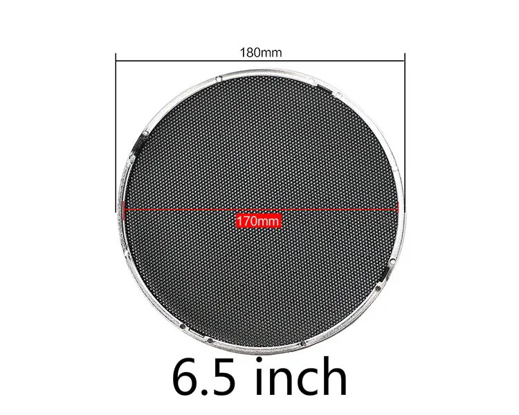 6.5inch GHXAMP 2 шт 1 дюйм 2 дюйма 6,5 дюйма динамик гриль сетка корпус автомобильный громкий динамик Защитная крышка твитер чистая серебро спрей черный - Цвет: 6.5inch