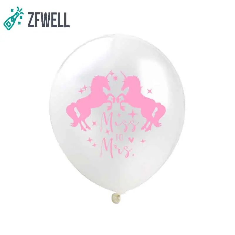 ZFWELL 10 шт./лот 12 дюймов Единорог латексный воздушный шар для свадьбы дня рождения