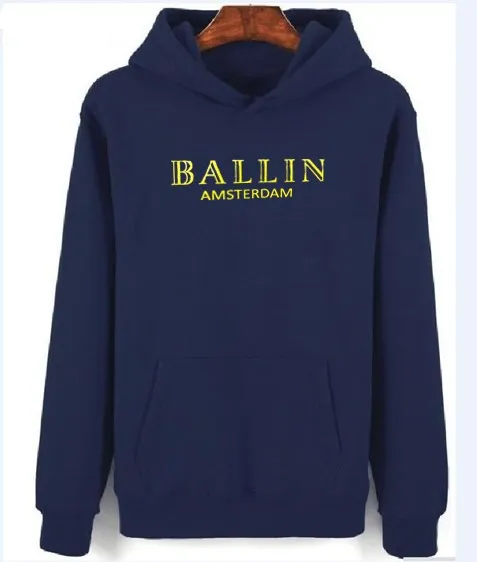 2018 толстовки хлопковый флис модные худи Ballin Амстердам принт мужская Толстовка |