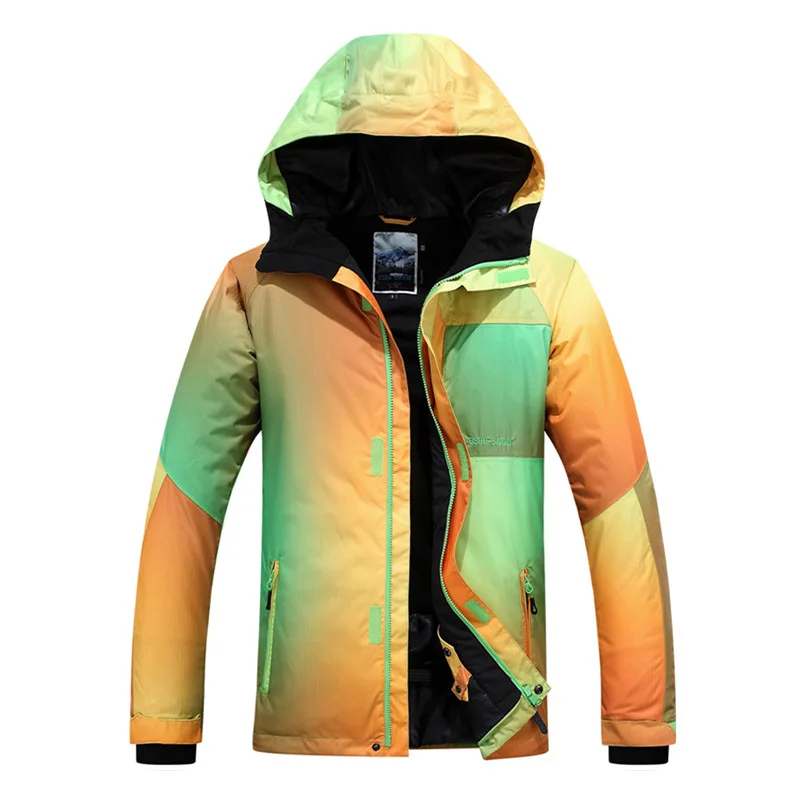 

Gsou Snow Men's Ski Suit Outdoor Warm Windproof Waterproof Ski Jacket Single Board Skiing Wear Cotton Clothes For Men
