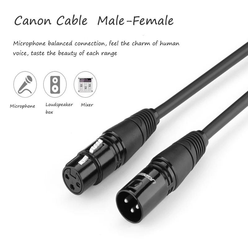 Кабель Canon Male-Female совместим с Аудио Баланс проводной микрофон кабель соединительный кабель