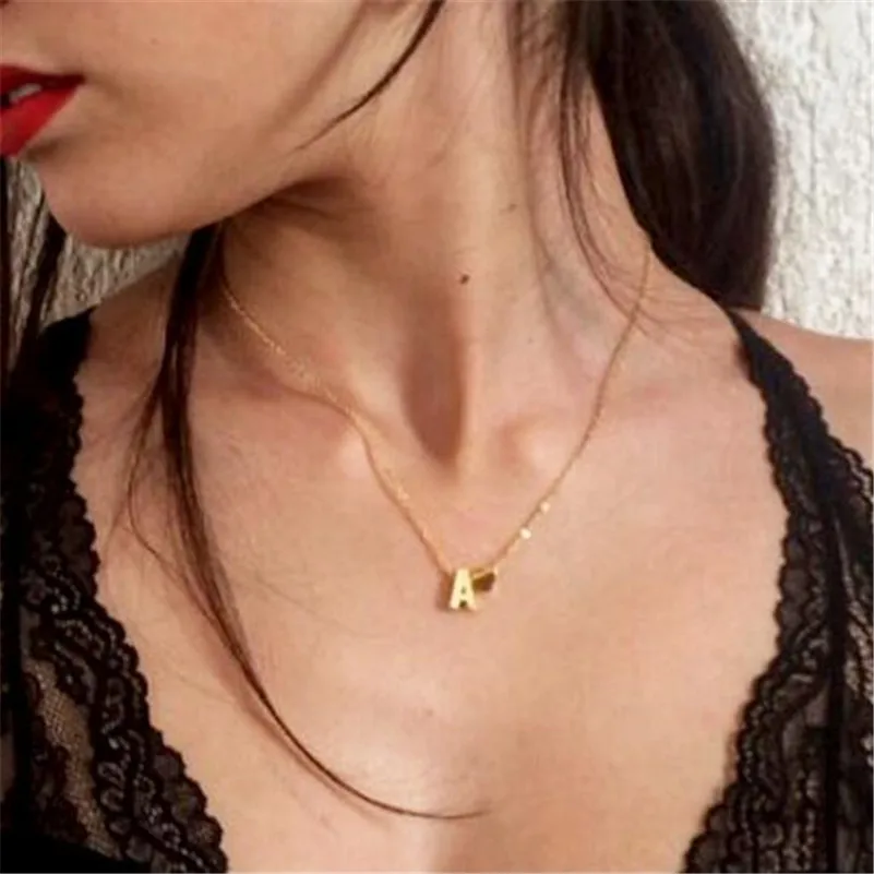 Lusion ювелирные изделия, модные золотые, Серебристые цвета, креативные буквы с чокер с сердечками, ожерелье, ожерелье s& Подвески, женские удлиненные Свадебные